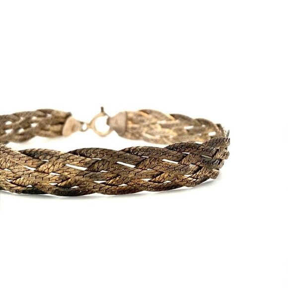 Estate Sterling Silver Braided Chain 7” Bracelet! 132 - Picture 6 of 10